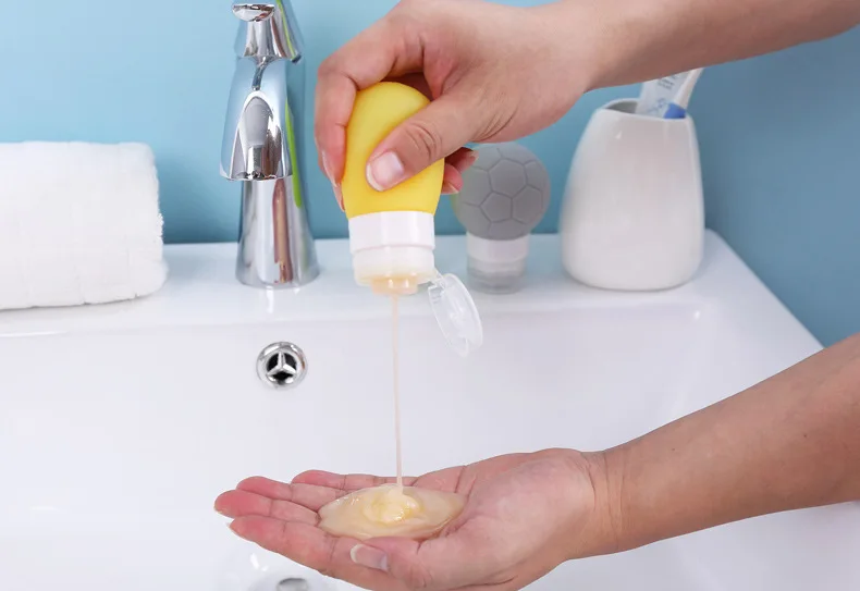 1 шт. 38 мл 60 80 портативная силиконовая многоразовая бутылка пустая дорожная