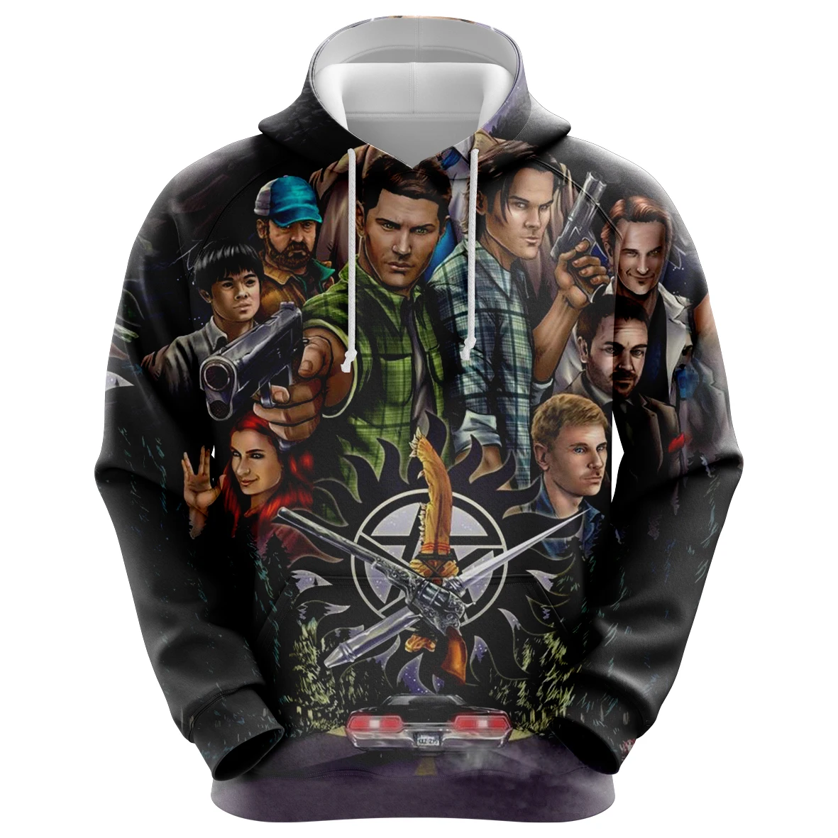 

Supernatural Cool Childs Oversized Sweatshirts Sportswear Hoody 3D Print Children's Hoodies Boy Girl Long Sleeve Pullover Top