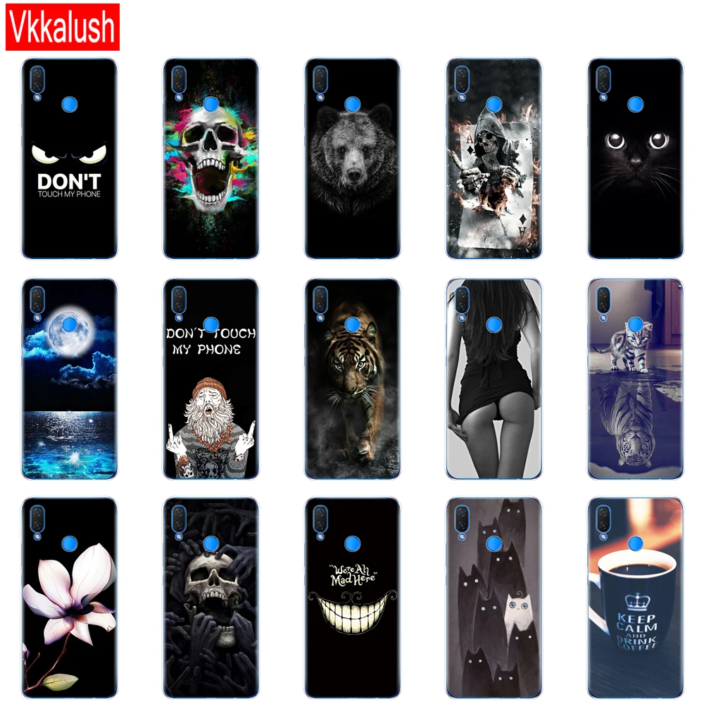 Чехол для телефона Huawei P Smart 2018 Enjoy 7S Мягкая силиконовая задняя крышка из ТПУ