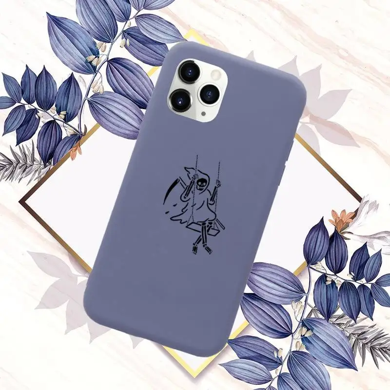 

Black lines Phone Cases Candy Color for iPhone 11 12 mini pro XS MAX 8 7 6 6S Plus X SE 2020 XR
