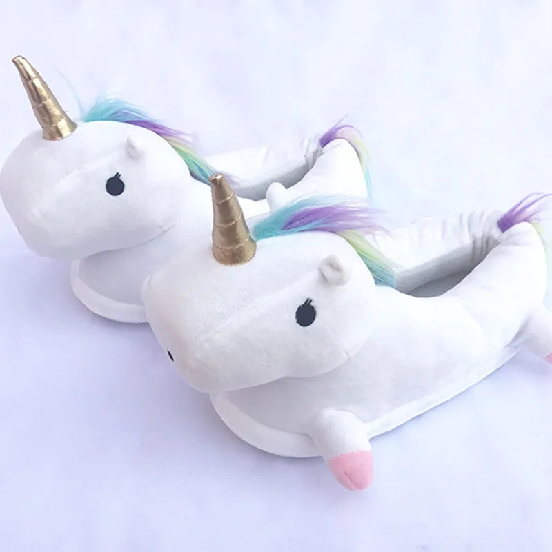 2020 модные тапочки для девочек милая обувь маленьких с единорогом женские Милая