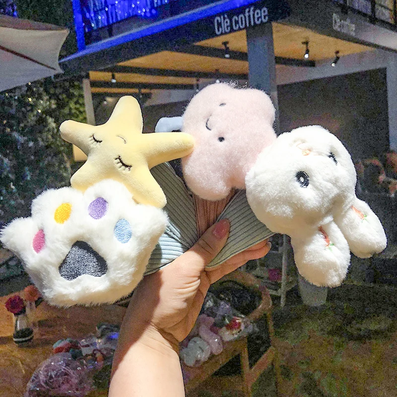 

Korean Plush Cartoon Bear Rabbit Hairpins Kid Girls Cute Animal Hair Clips Barrettes Baby Lovely Headwear Hair Accessories