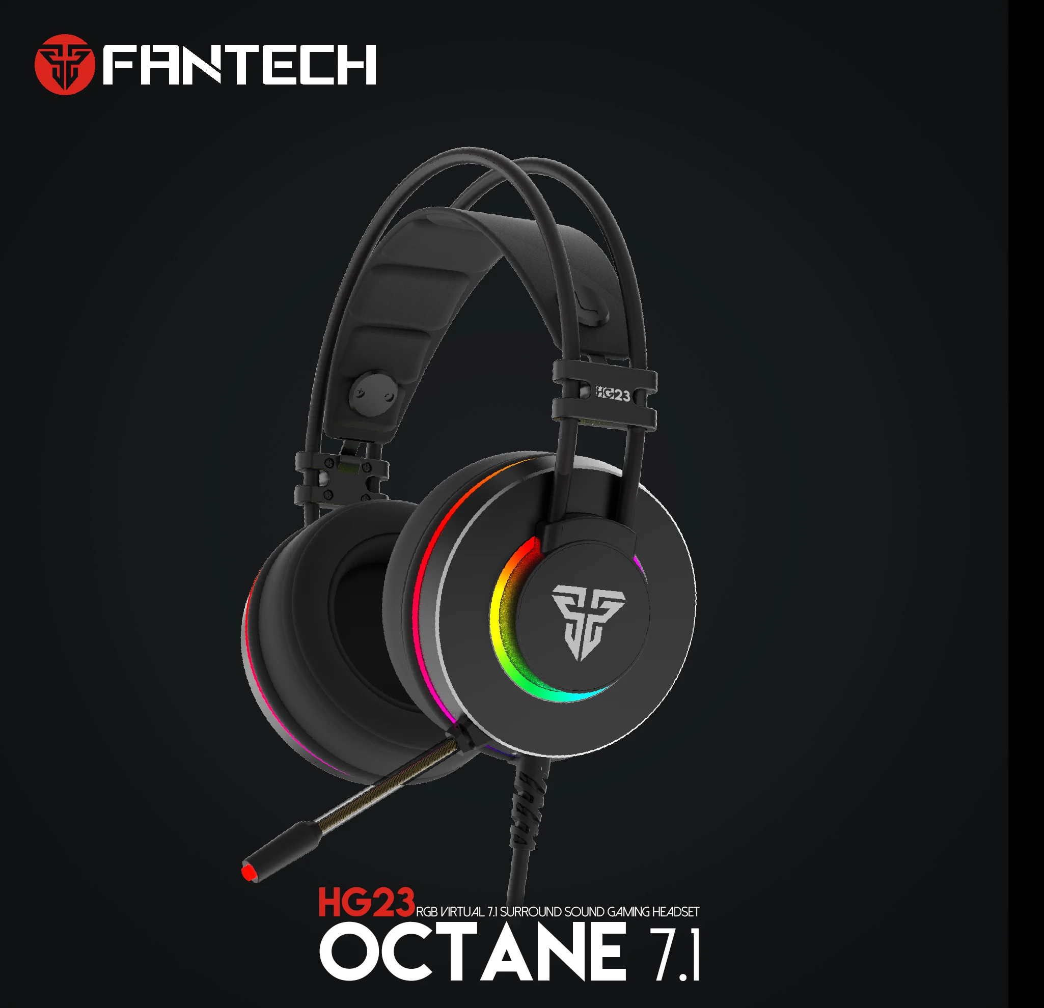 FANTECH HG23 Игровые наушники с октановым экраном 7 1 Наушники микрофоном для гарнитуры