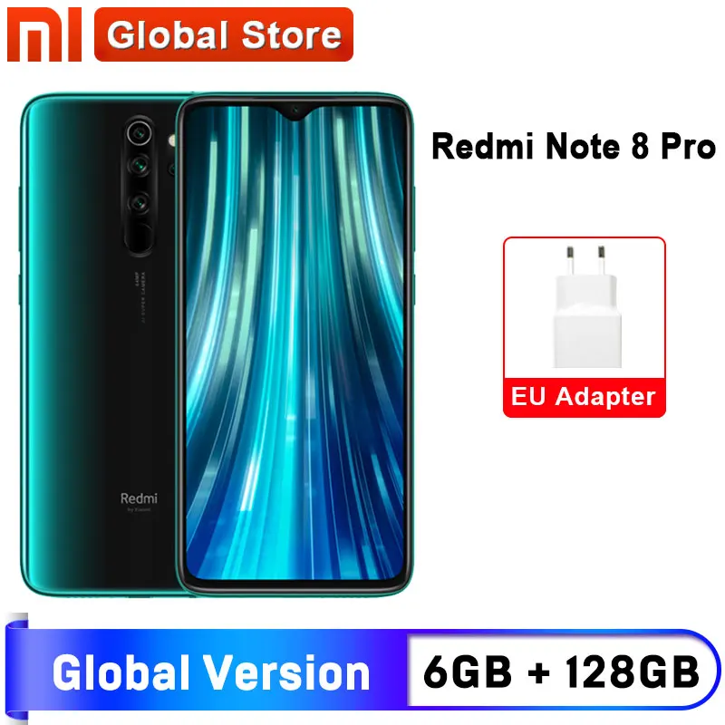 Испания склад глобальная версия Xiaomi Redmi Note 8 Pro 6 ГБ 128 Гб мобильный телефон 64
