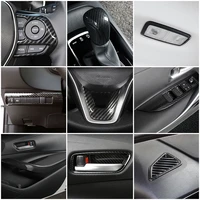 for toyota corolla 2019 2021 car interior accessories refit central console dashboard trim part modify carbon fiber color change