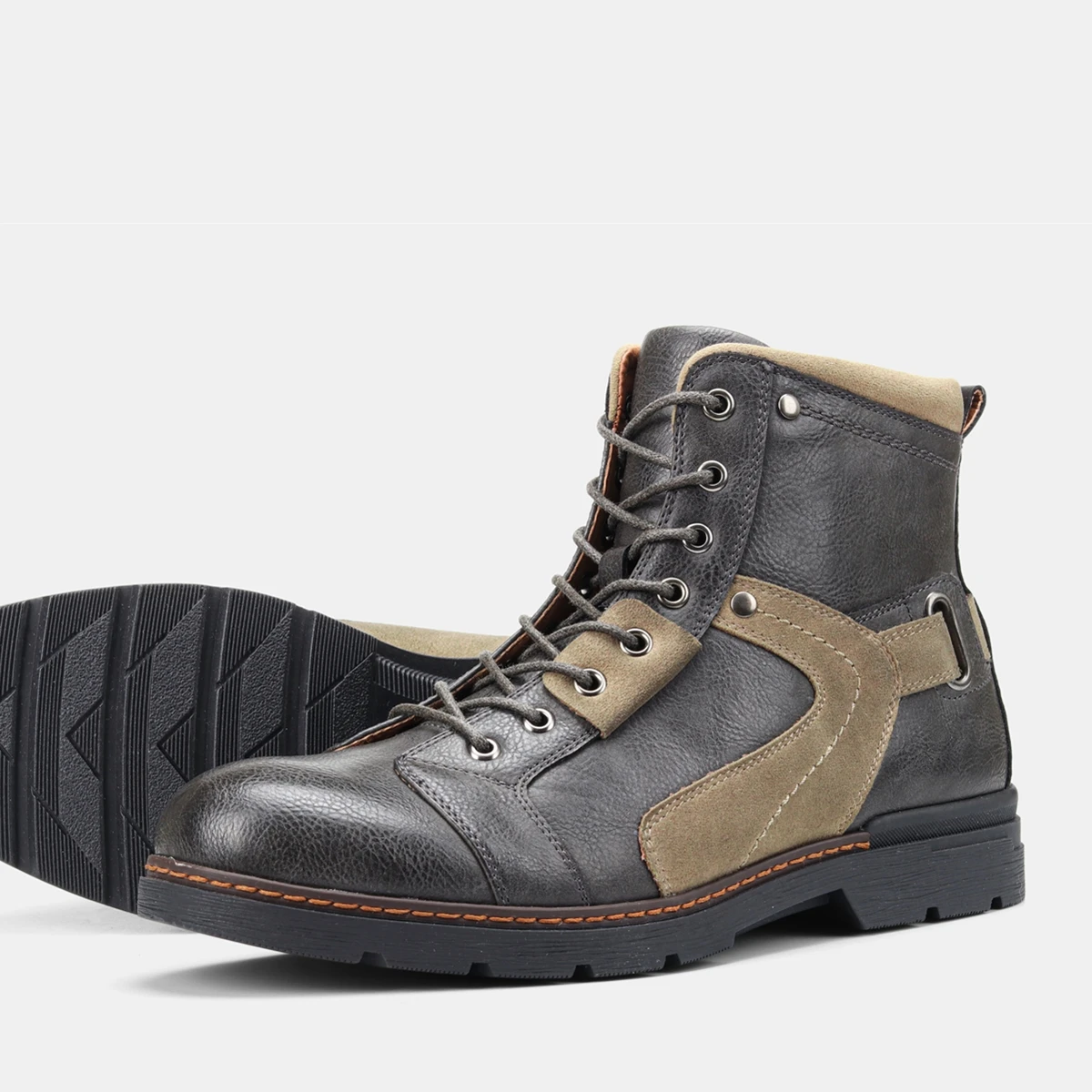 Мужские ботинки 8 ~ 12 удобные брендовые модные кожаные 2020 # AL609C2|Ботинки| |