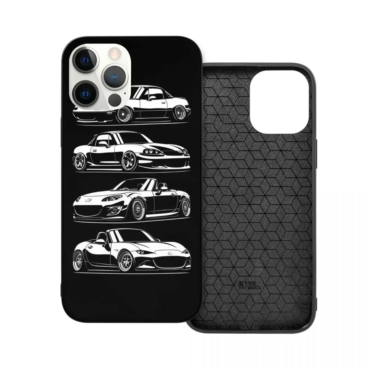 

Generations. MX5 Miata PC Glass TPU Phone Bumper for iPhone 13 12 11 Xs Xr X Pro Max Mini 7 8 Se2 Plus 6 6S