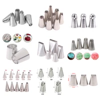 1set cakes decoration set cookies supplies russian icing piping pastry nozzle stainless steel kitchen gadgets fondant decor