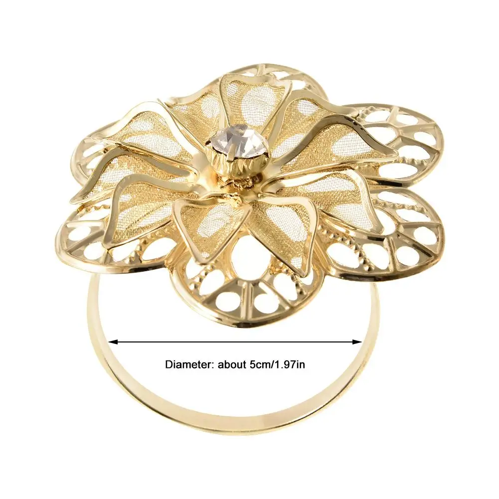 Выдолбленная металлическая для салфеток пряжка кольцо коврик полотенце круг