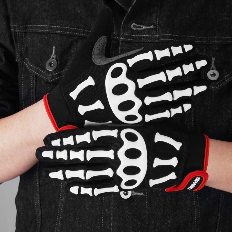 

Bicycle gloves skull knuckle mountain road biker cover cycling supplies