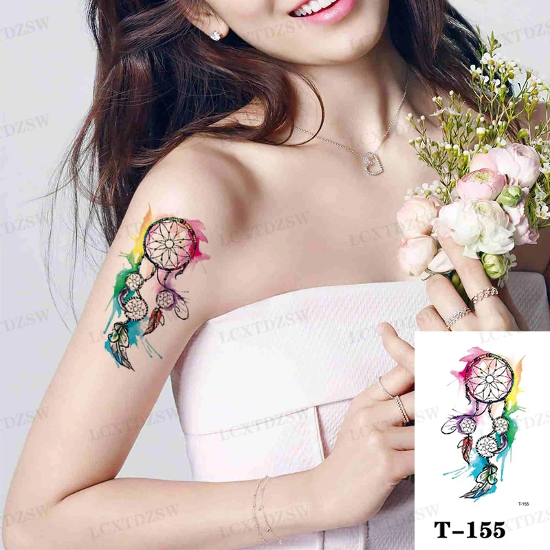 Animal Temporary Tattoo Stickers, Waterproof Tiger, Mermaid False Tattoos, Human Body Art, Disposable Tattoos For Men And Women
