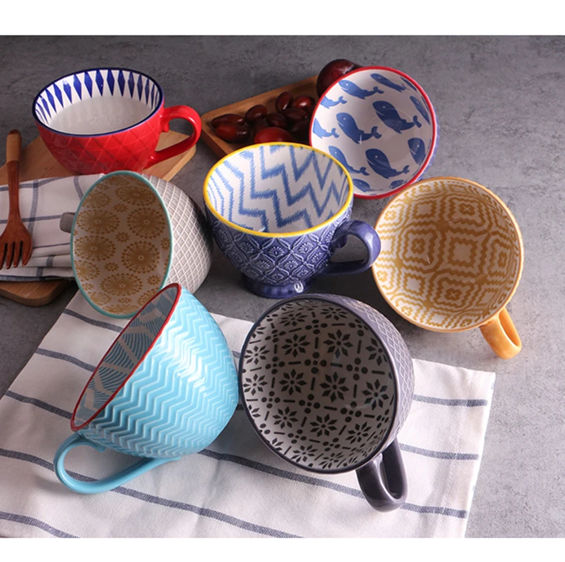 Керамические фарфоровые дорожные красные чайные кофейные чашки блюдца