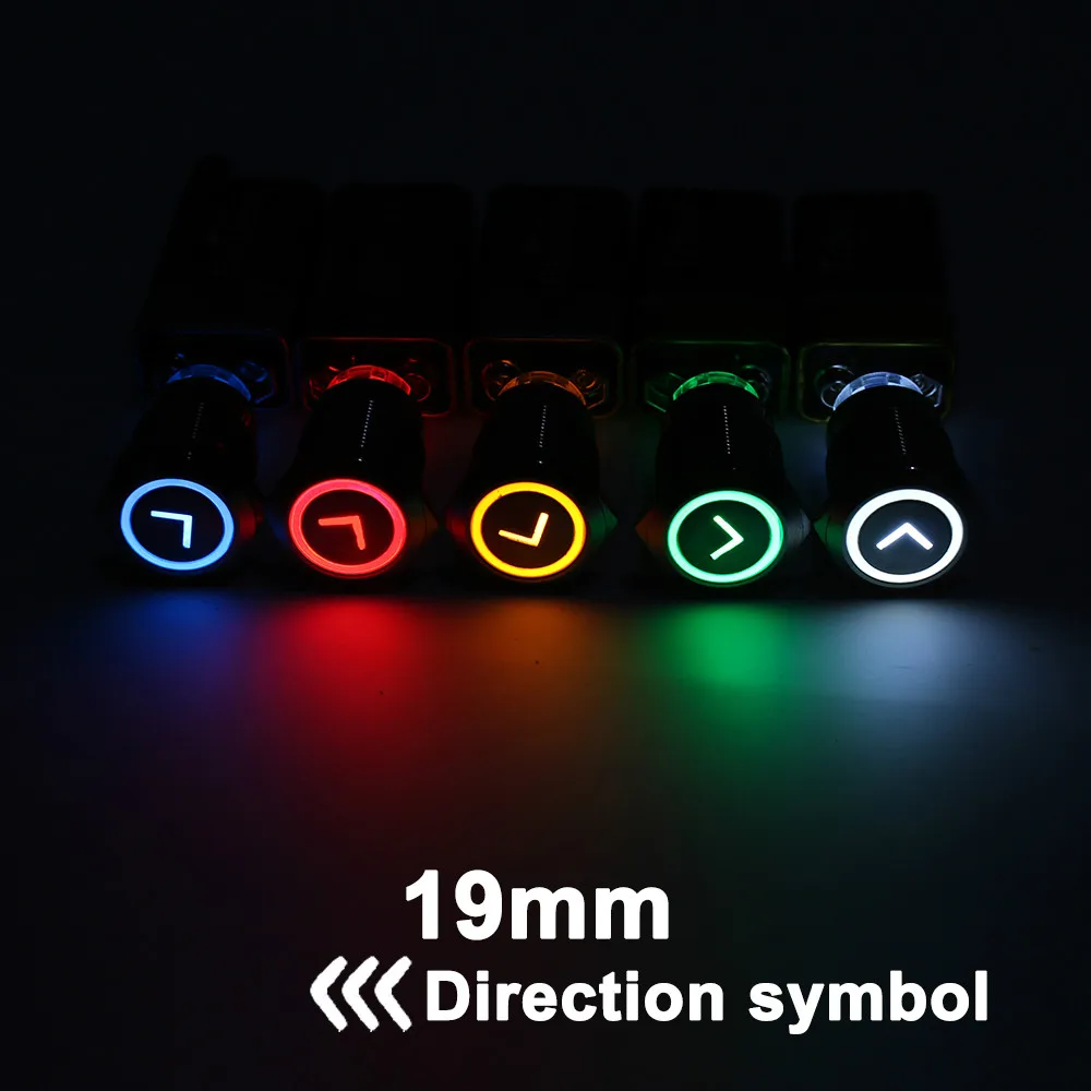 19 мм высококачественные металлические стрелы латунный кнопочный переключатель