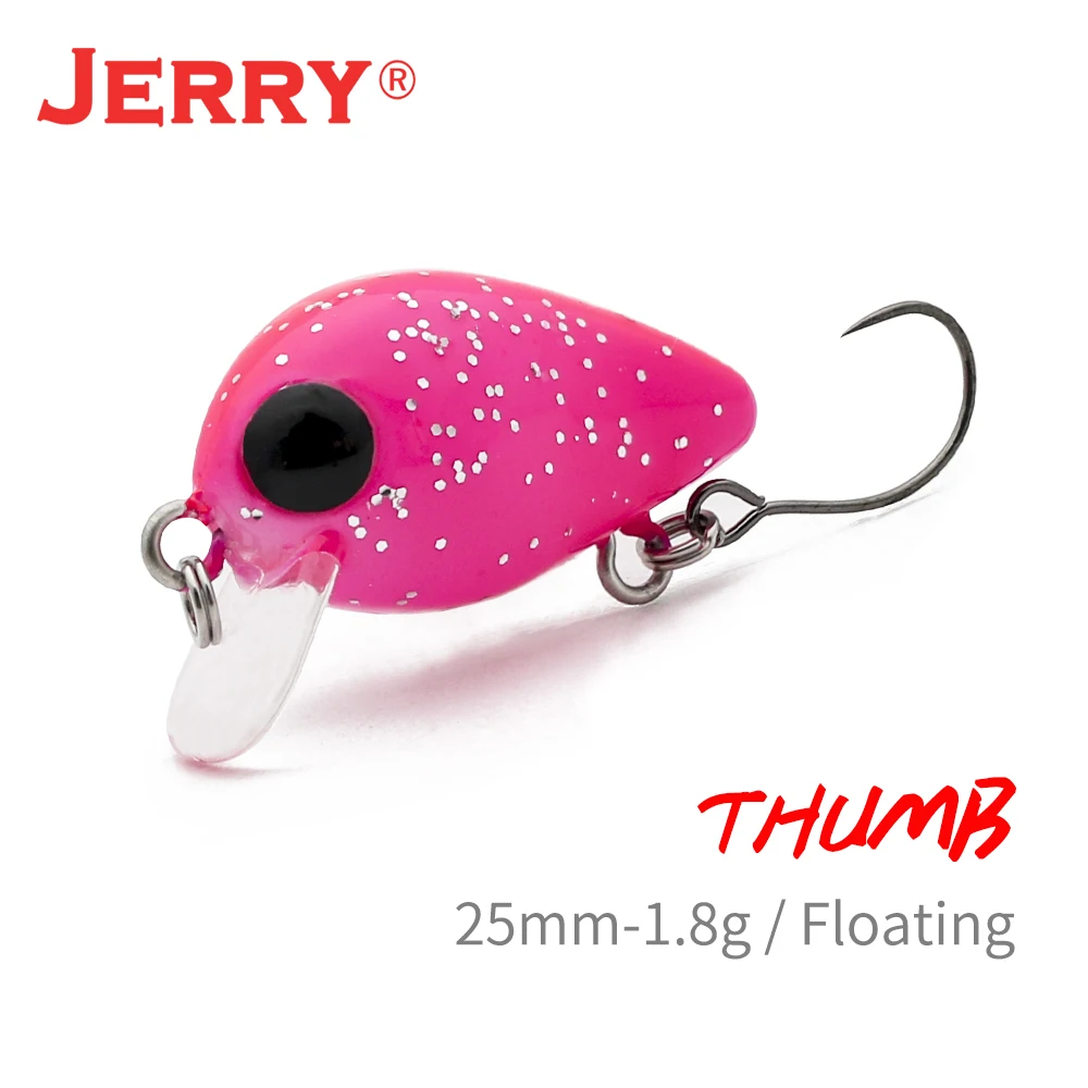 Jerry Thumb плавающие воблеры форель окунь рыболовные приманки 1 шт. расстоянием 25 мм 8g
