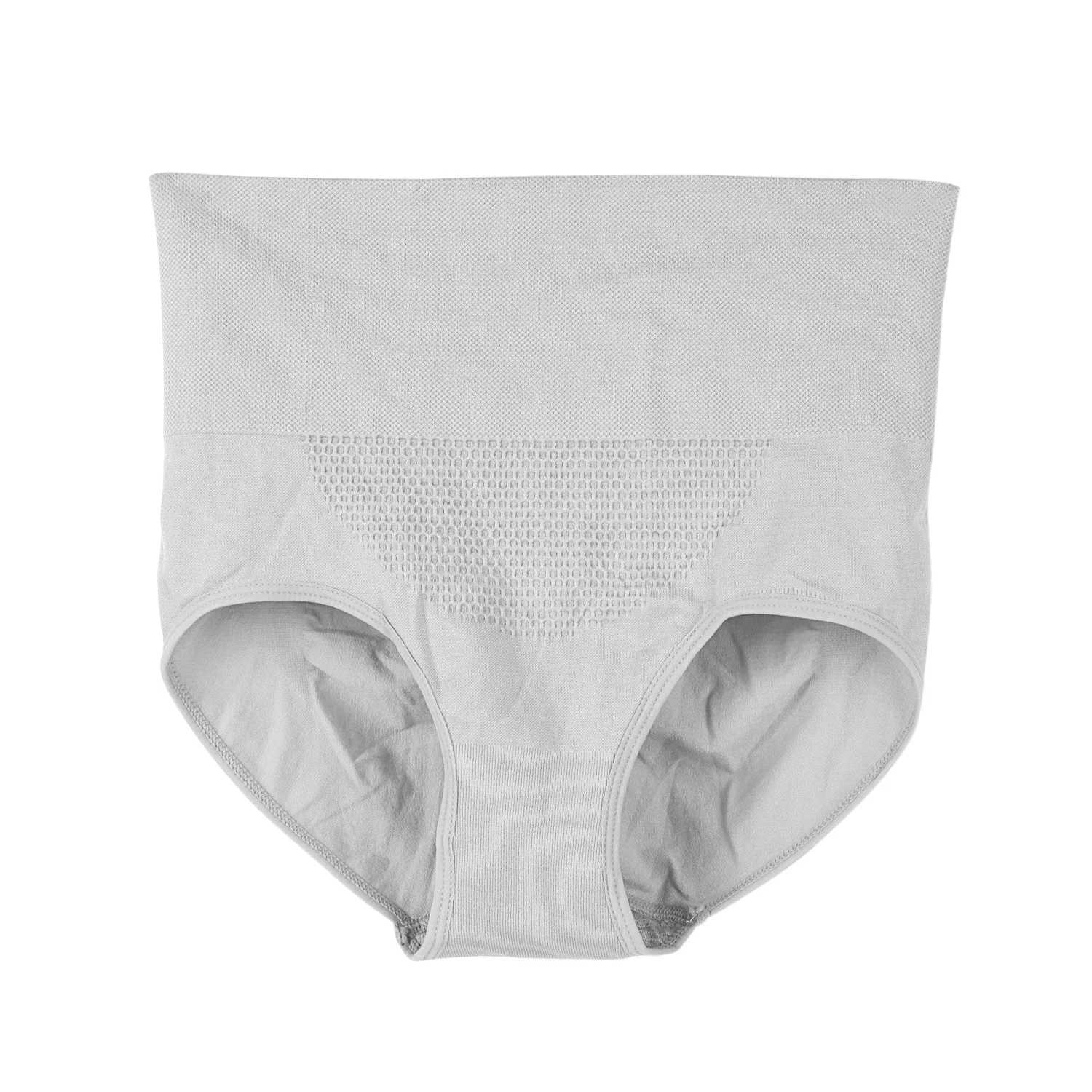 High Waist Grey Новые 3D соты высокой талией женское нижнее белье сексуальные трусики из хлопка с кружевами бесшовное корректирующее белье трусы для женщин Seluar Dalam - Цвет: High Waist Grey