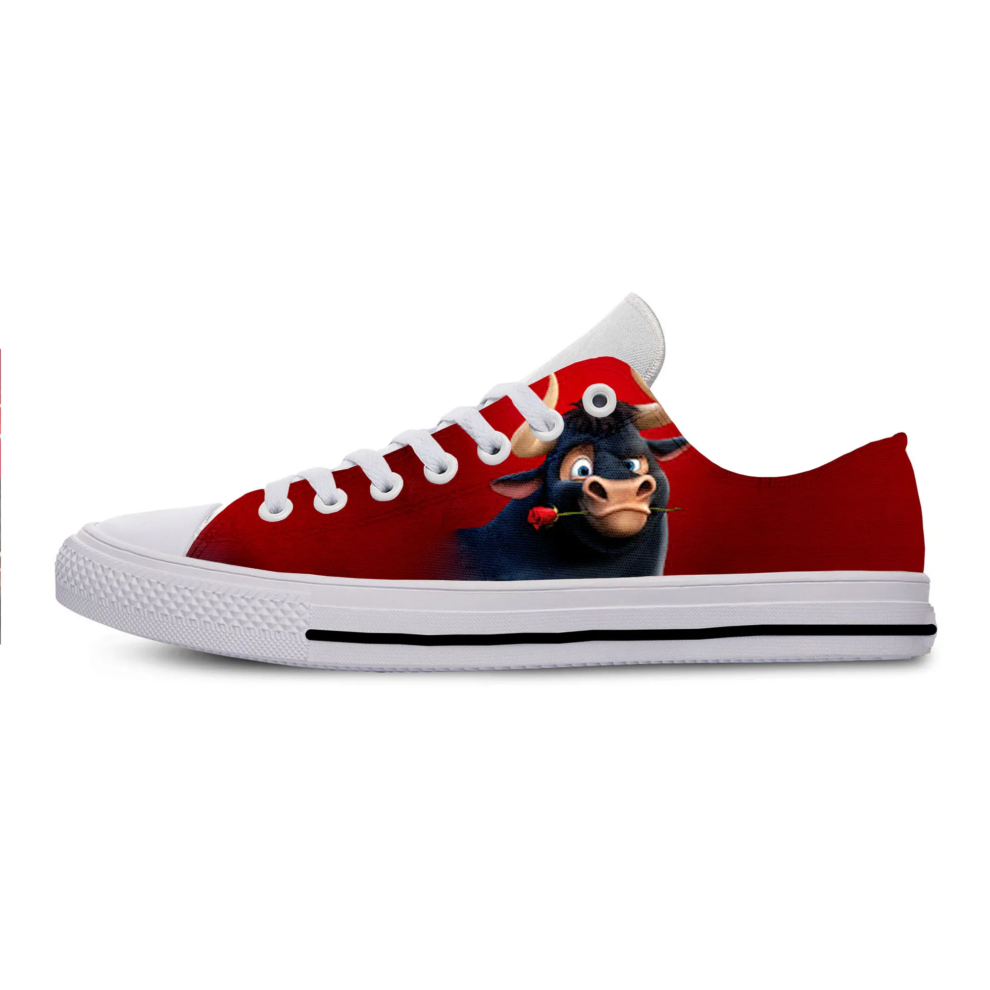

2019 Hot Cool Fashion New Summer Sneakers Handiness Casual Shoes 3D Printed Cartoon Cute Funny For Men Women Ferdinand