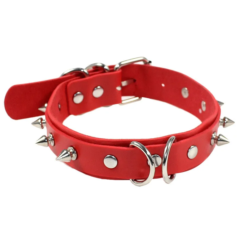 Новинка 2020 кожаные ожерелья ожерелье с шипами и заклепками металлическая