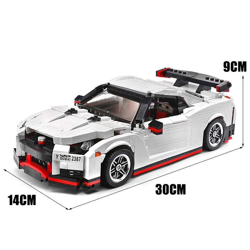 Yeshin 13104 MOC высокотехнологичные автомобили совместимые с 20518 Nissan GTR R35 набор