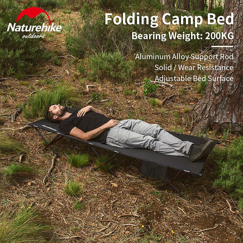 

Складная кровать для кемпинга Naturehike ST, 200 кг, портативная уличная походная кровать NH18X001-C