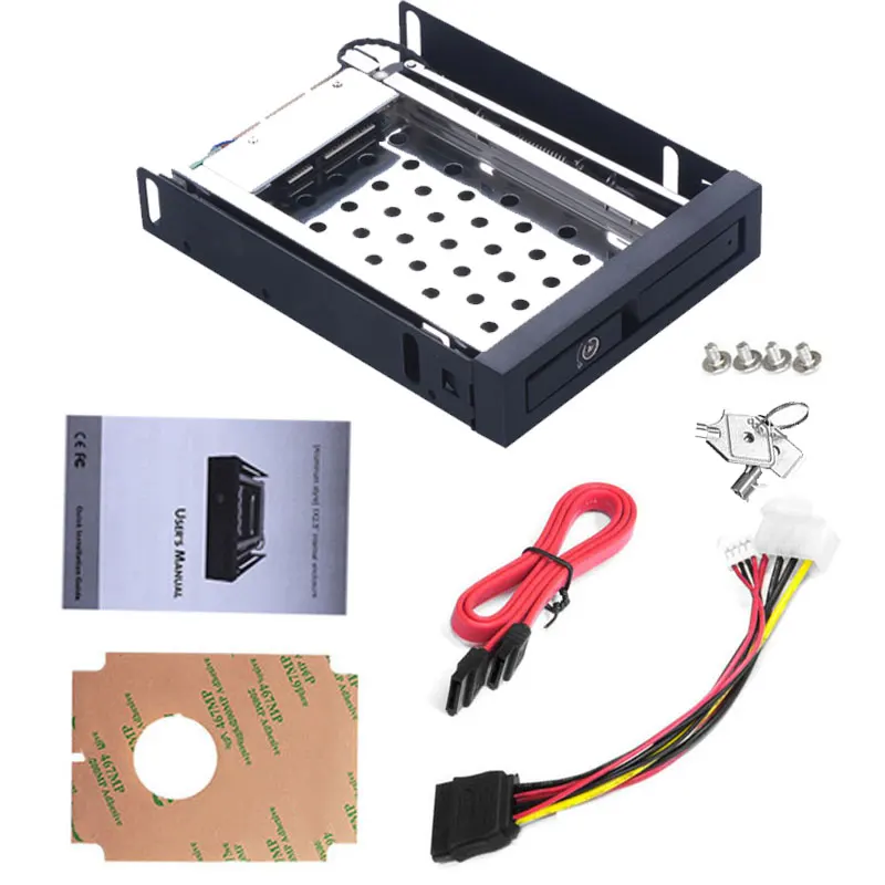 Uneatop алюминиевая панель отдельный отсек SATA случае 2.5 жесткий диск лоток 2.5in HDD/SSD внутренний корпус HDD