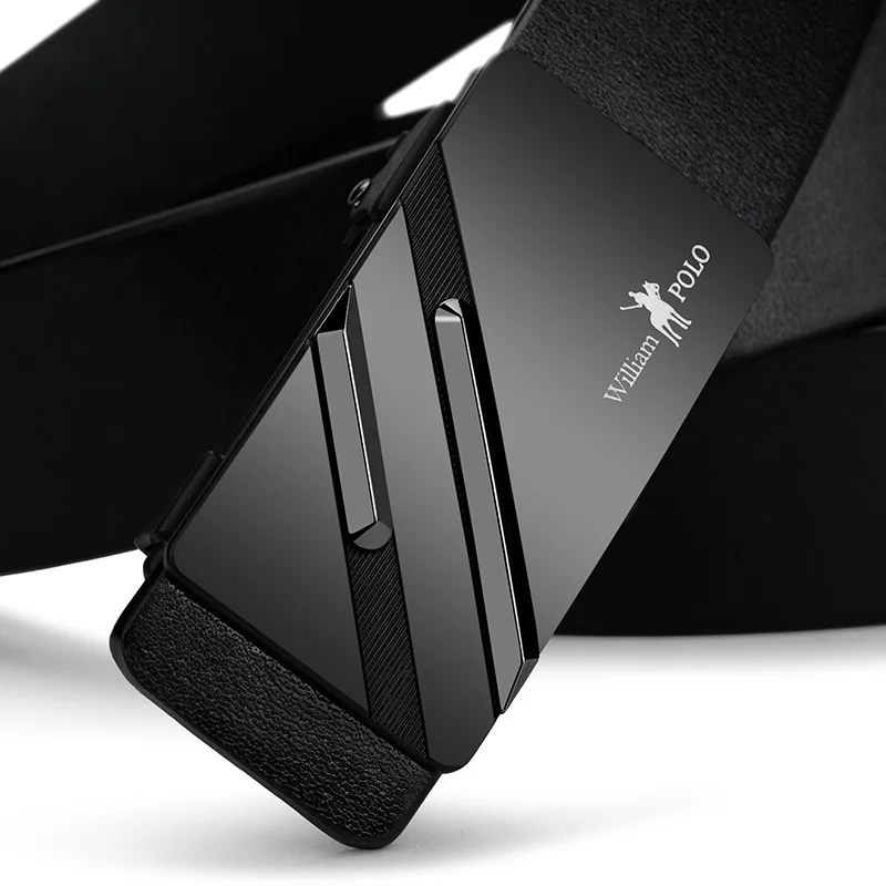 Ремень WILLIAMPOLO из натуральной кожи с автоматической пряжкой шикарный брендовый