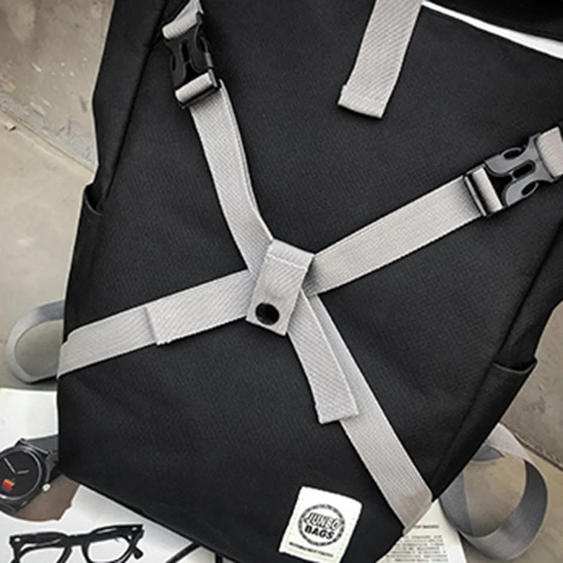 

Fashion Couple Leisure Big Backpack College Style Travel School Bag