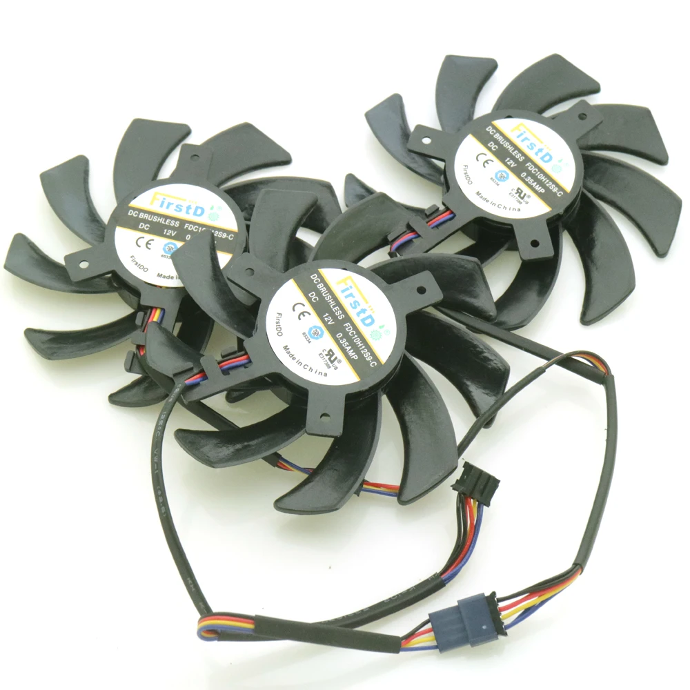 Видеовентилятор для Sapphire R9 280X 290 290X 390 390X OC 3 шт./лот шт./партия 85 мм 12 в пост. Тока 0 35