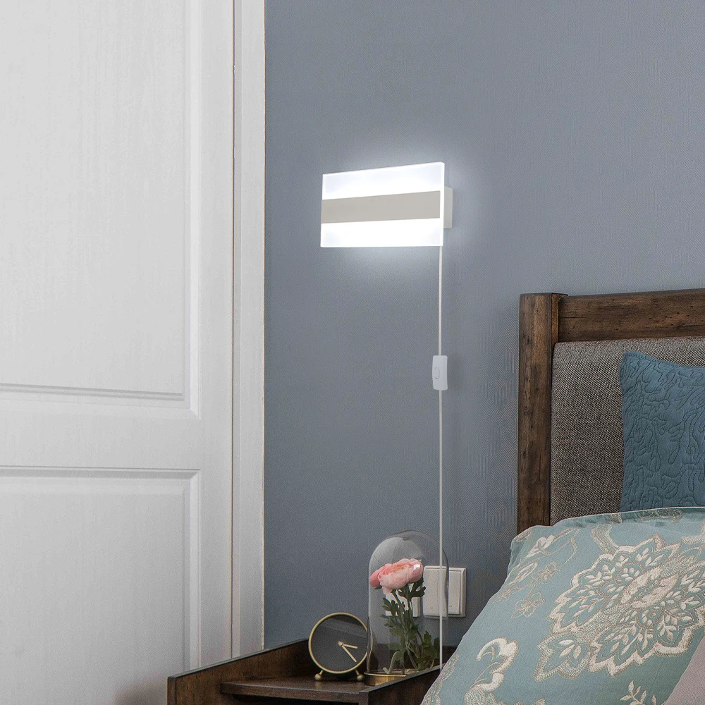 Квадратный настенный высветильник ель света комнатные современные светильники