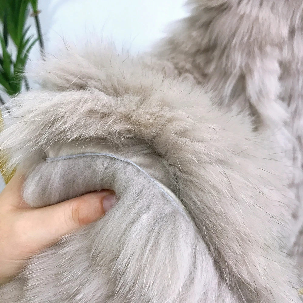 Женская Шуба из лисьего меха в канадском стиле зимняя шуба 2021 | одежда