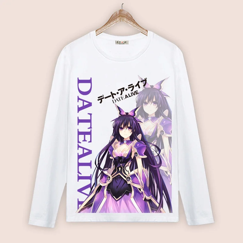 Футболка для косплея токисаки Куруми Топ с длинным рукавом итасука Шадо ятогами