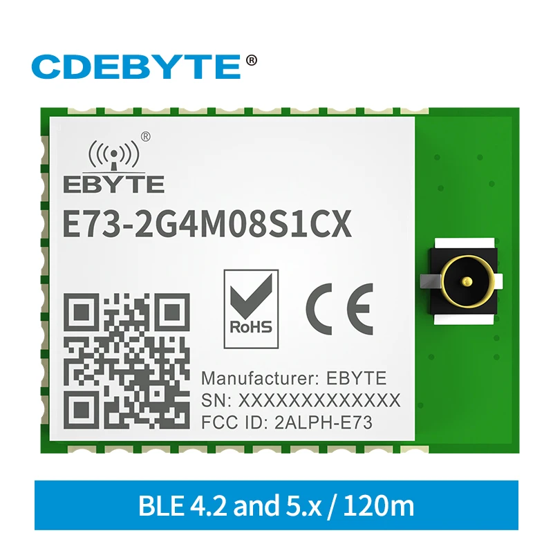 NRF52840 2,4 ГГц Bluetooth5.0/4,2 8 дБм SMD CDEBYTE E73-2G4M08S1CX передатчик и приемник RF модуль IPEX антенна - изображение