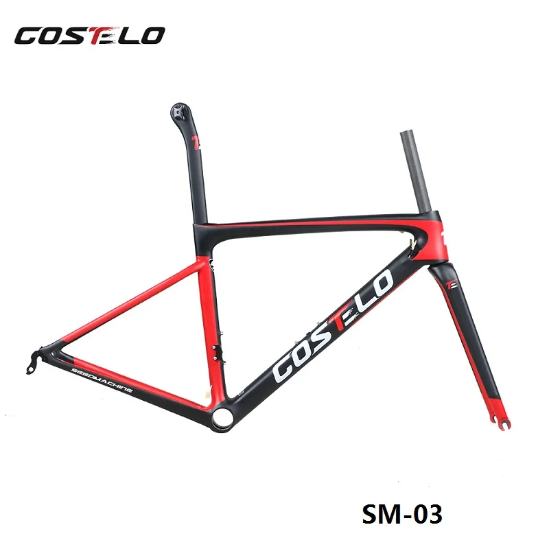 790 г диск Costelo Speedmachine 2,0 Ультра легкий карбоновый дорожный велосипед рама Costelo велосипедная Рама Bicicleta карбоновое волокно дешевая рама - Цвет: SM-03