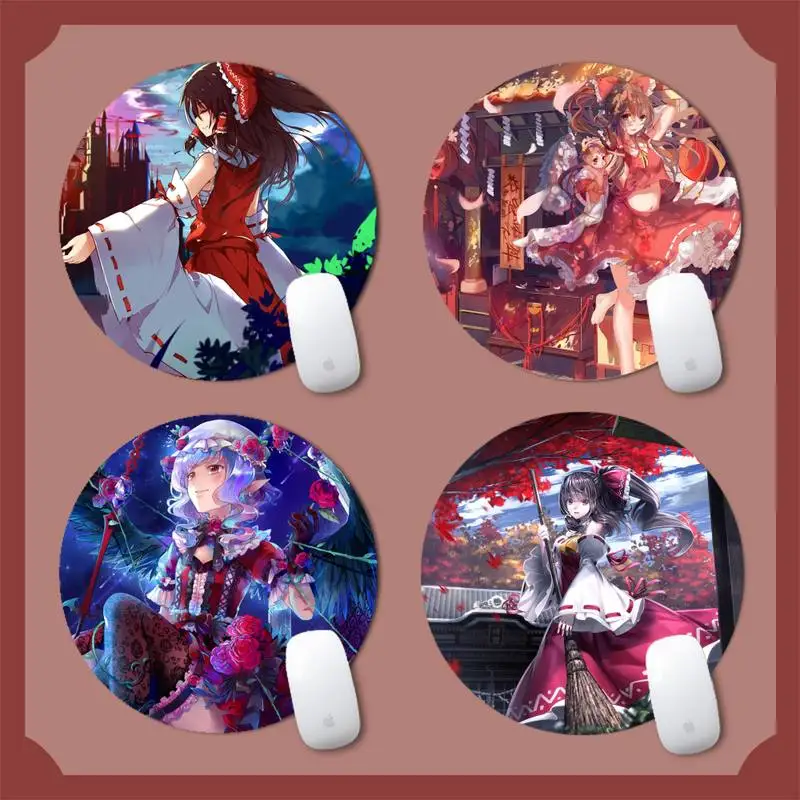 

Модный проект Touhou, индивидуальная дизайнерская круглая Нескользящая подушка