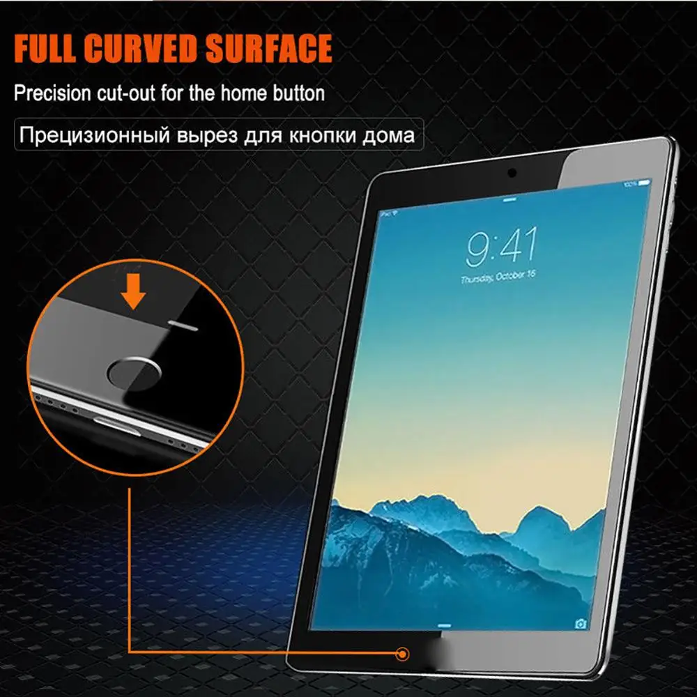 

New Tempered Glass Screen Protect for iPad 2 3 4 5th 6th Air Mini 7.9 Pro 9.7 10.5