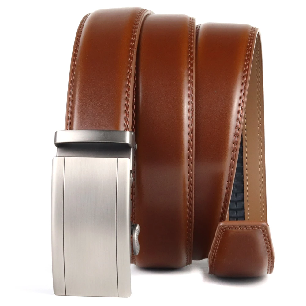 Batoorap модный кожаный ремень для мужчин серого цвета с пряжкой из металлического