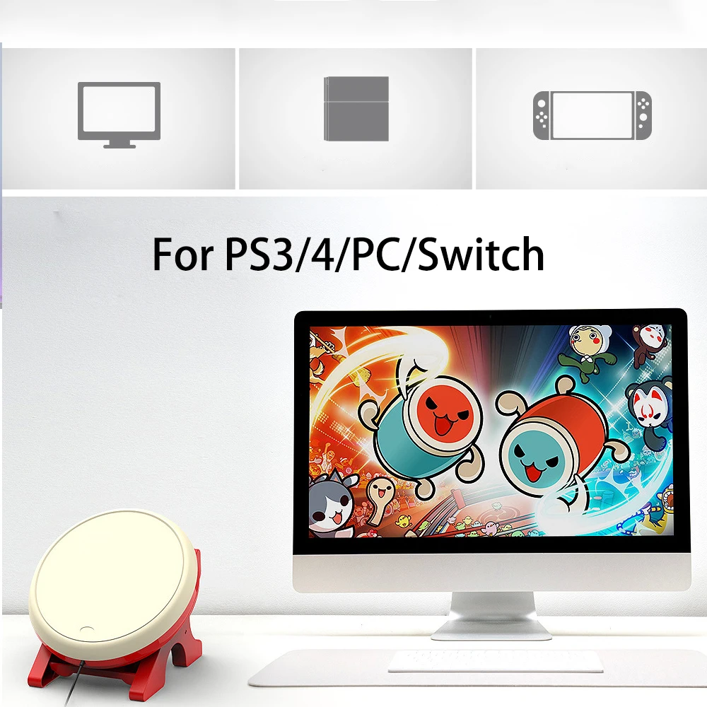 Игровой барабан Dobe TV Kinect для видеоигр NS Joy Con Taiko PS3 PS4 ПК Nintendo Switch NX консоль игровые