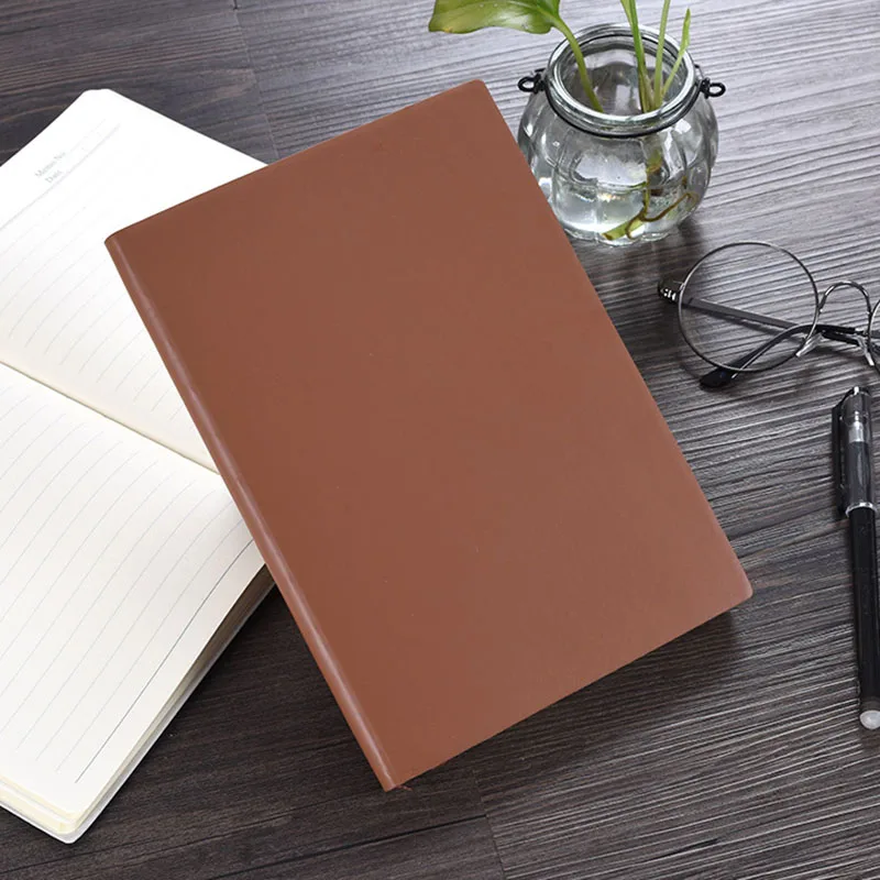A5 красочный блокнот ежедневник деловой кожаный мягкий журнал записная книжка