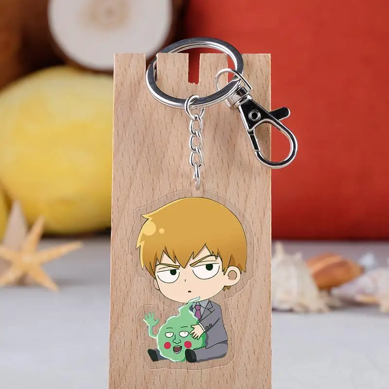 Mob Psycho 100 брелок мультяшная аниме-фигурка Mobu Saiko Hyaku Kageyama Shigeo Ritsu акриловое кольцо