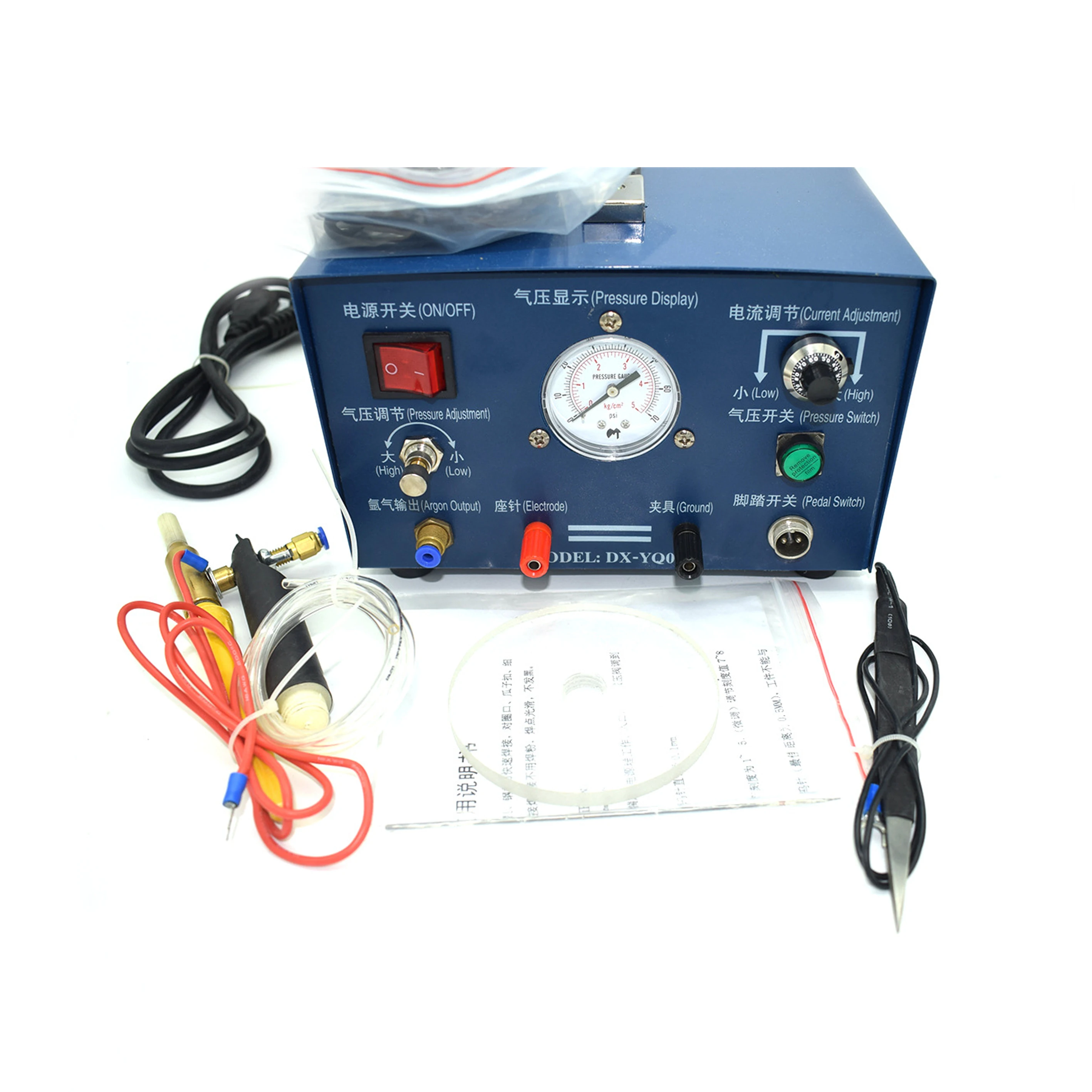 220V ИМПУЛЬСНЫЙ аппарат точечной аргоновой сварки 400W цвета: золотистый