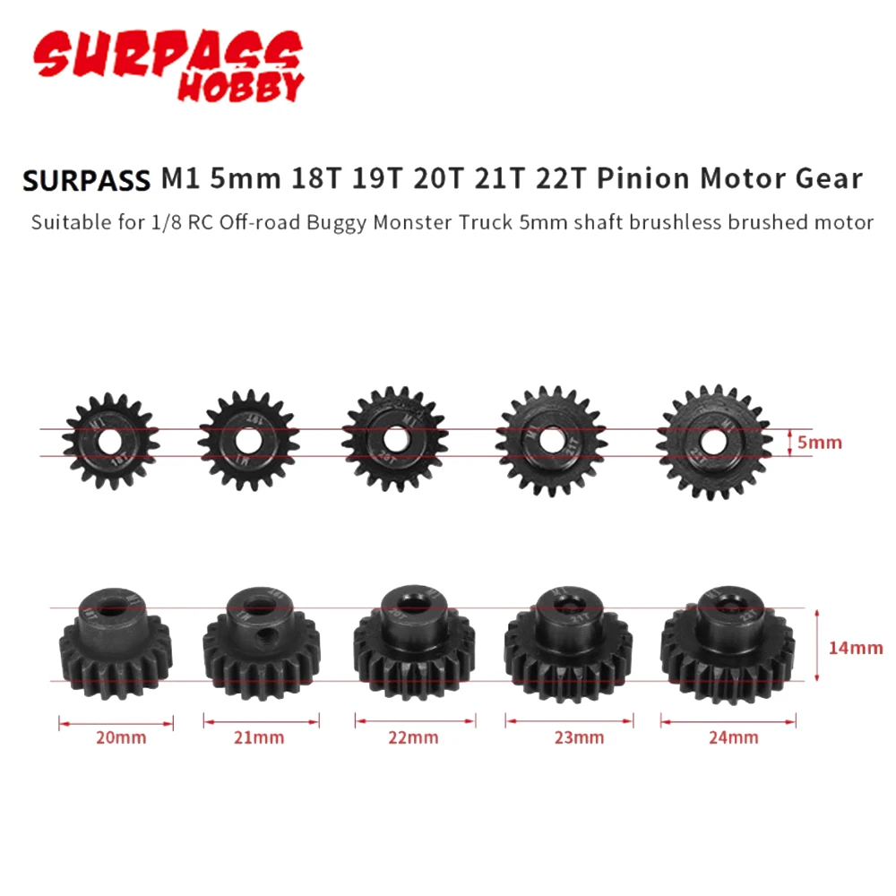 шестерня surpasshobby m1 5 мм 11t 15t15t 19t18t 22t шестерн