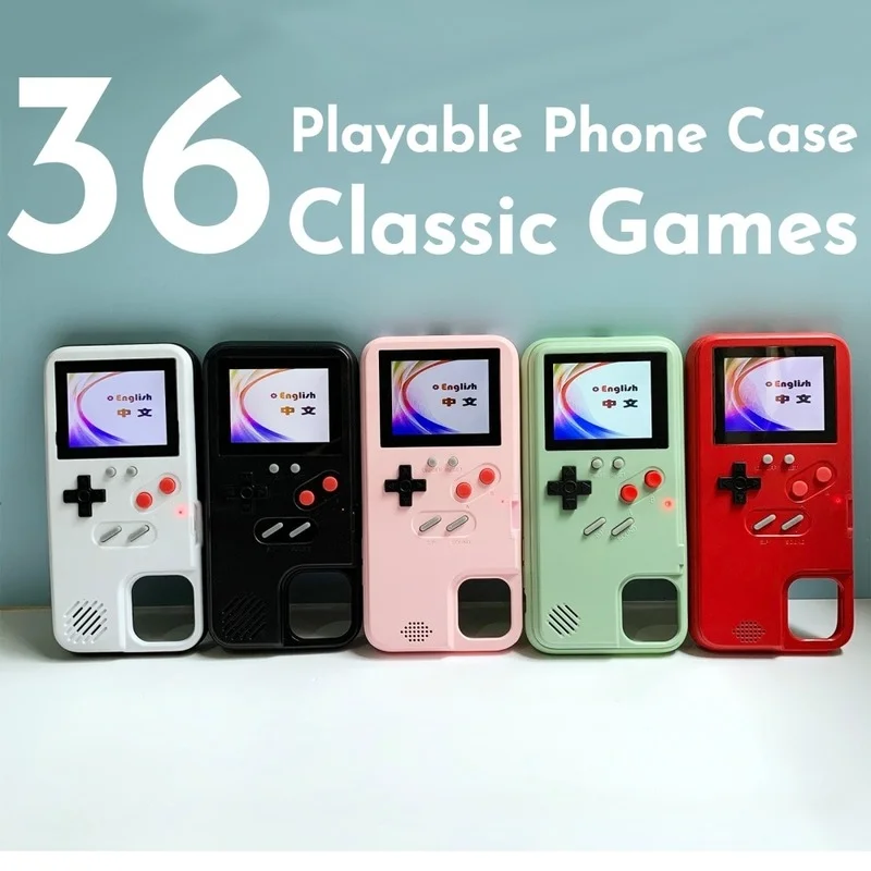 

Gameboy Case for iPhone 12 11 Pro Max X XS XR 6 7 8 6S Plus SE Game Boy for Samsung S20 Ultra S10 Note 10 20 for Huawei P30 P20