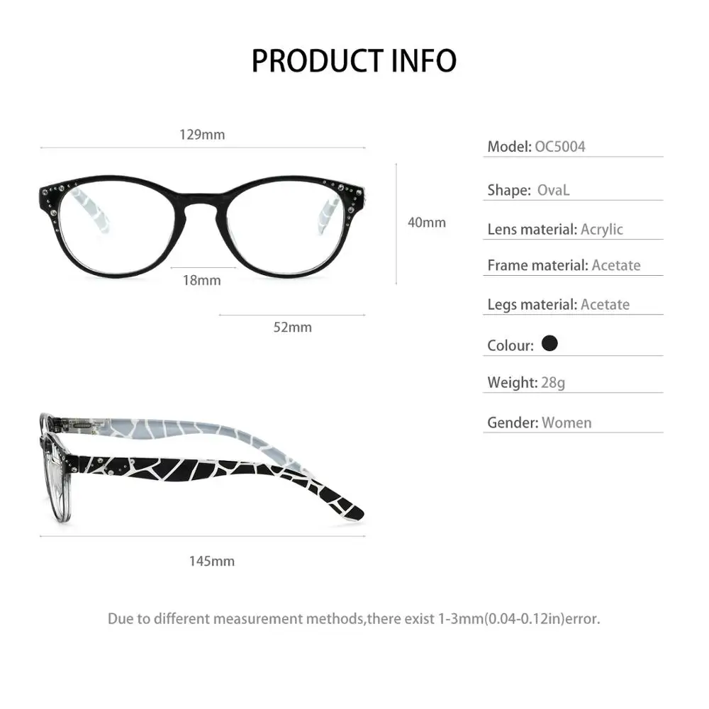 

Reading Glasses Women Round Blue Light Blocking Glasses Anti Glare Computer Eyewear Presbyopia Eyeglasses Reading MARE AZZURO