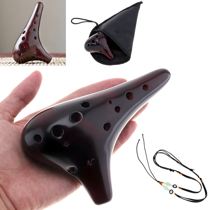 Профессиональные керамические Музыкальные инструменты 12 отверстий high Tone C Ocarina