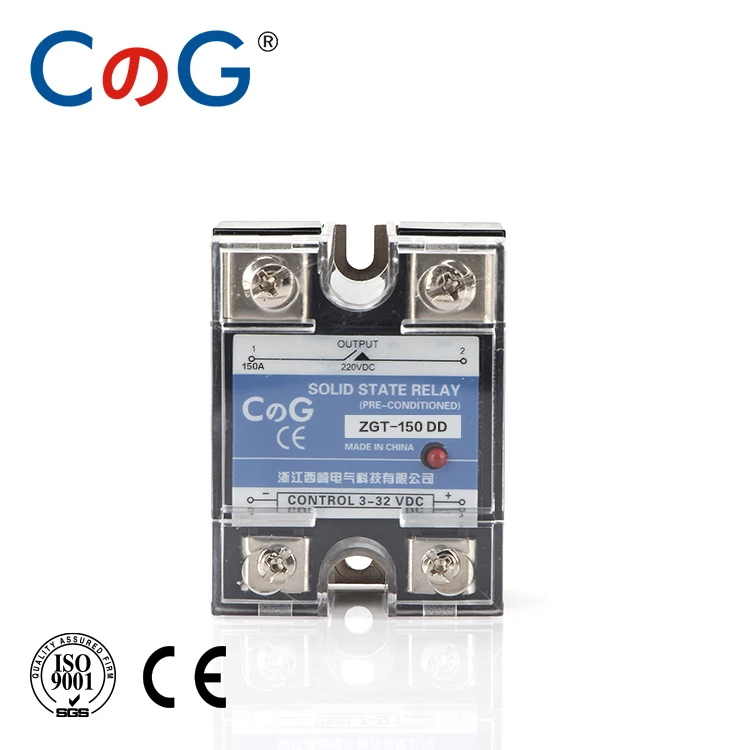 CG SSR-120DD 150 ДД 220 В 380 в 600 В однофазный JGX DC Контроль DC теплоотвод 3-32VDC до 5-220VDC 120A 150A DD твердотельное реле - Габаритные размеры: 150A 220V