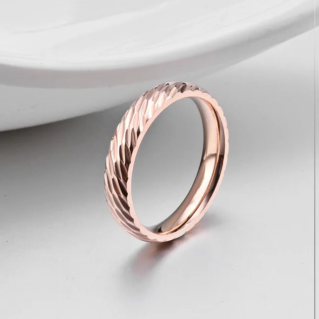 Высококачественные обручальные кольца KNOCK из нержавеющей стали 4 ММ золотого