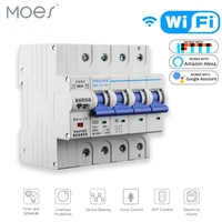 4p wifi smart circuit breaker switch smart home automation overload short circuit voice control with amazon alexa google home