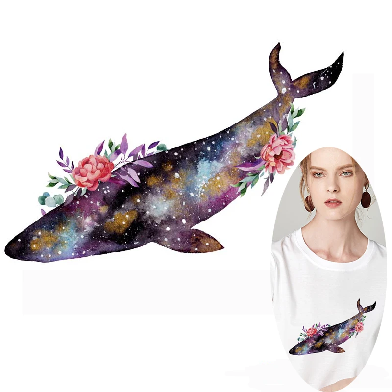 Наклейка сделай сам с Китом термоклейкая переводная наклейка для одежды значки