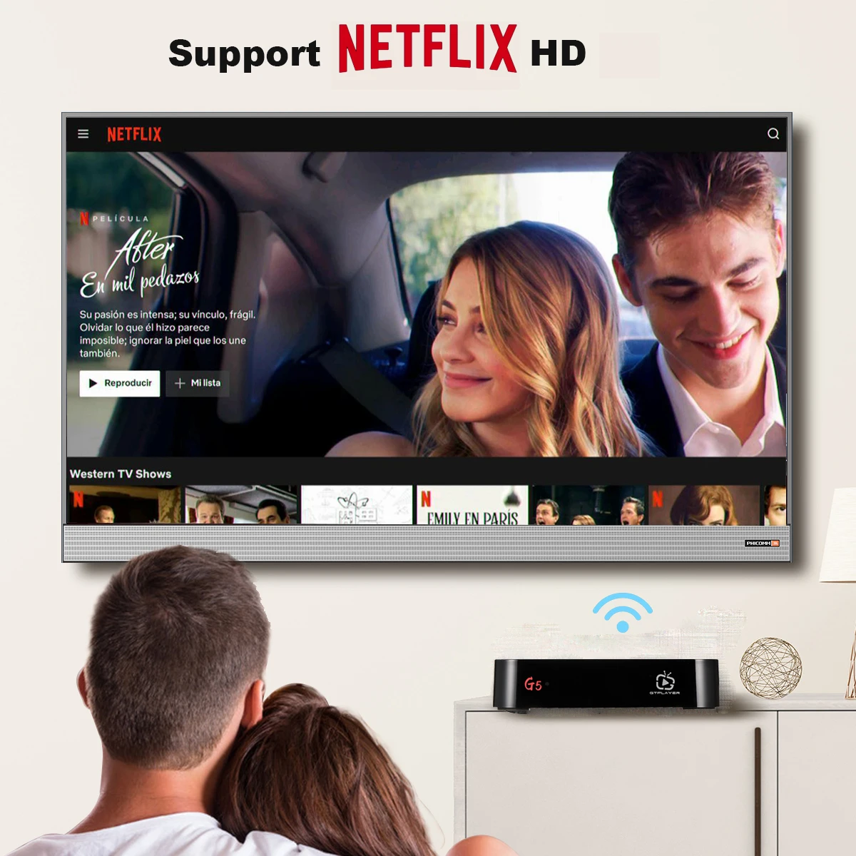 GTmeid G5 Android TV Box 9 0 4GB 64GB 4K H.265 Media Player 3D видео Google Assistant Netflix 2 4G Wi Fi 5 ГГц Bluetooth Smart
