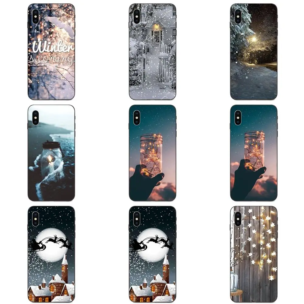 Пейзаж зимний свет снег для Huawei Mate 9 10 20 P8 P9 P10 P20 P30 Lite Mini Play Pro P smart Plus Z 2017