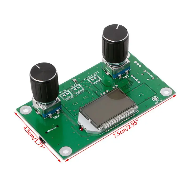 Цифровой FM 87-108MHz DSP & PLL lcd стерео радио приемник модуль + последовательное